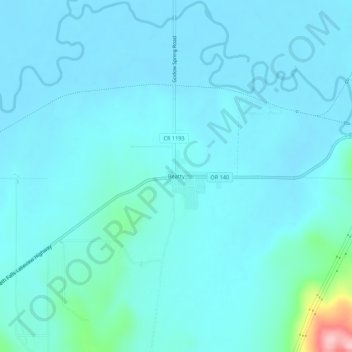 Beatty地形图、海拔、地势