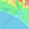 Seacliff地形图、海拔、地势
