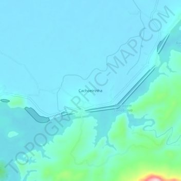 Cachoeirinha地形图、海拔、地势