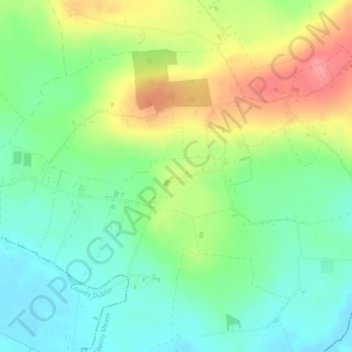 Clonalvy地形图、海拔、地势