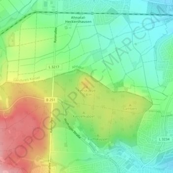 Firnskuppe地形图、海拔、地势