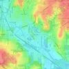 East Mansfield地形图、海拔、地势