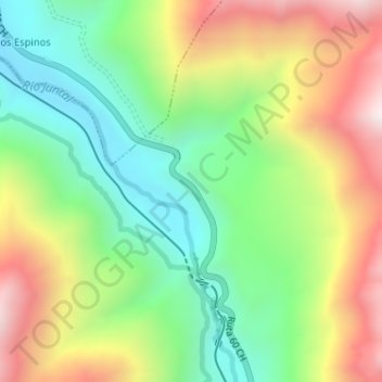 Salto del Soldado地形图、海拔、地势