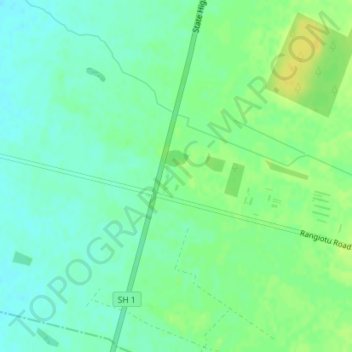 Himatangi地形图、海拔、地势