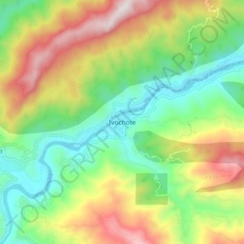 Ivochote地形图、海拔、地势