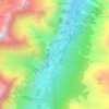 Chanavey地形图、海拔、地势
