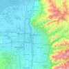 鹽湖城/ 盐湖城地形图、海拔、地势