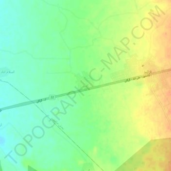 گلند地形图、海拔、地势