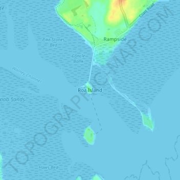 Roa Island地形图、海拔、地势