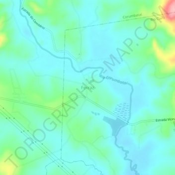 Ferraz地形图、海拔、地势