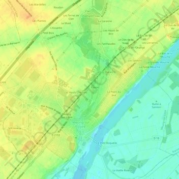 Garance地形图、海拔、地势