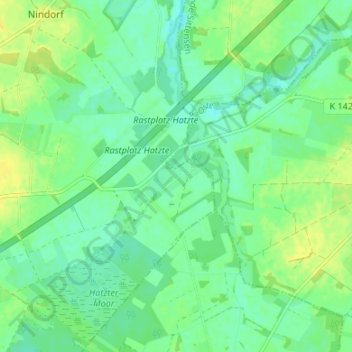 Hatzte Waldsiedlung地形图、海拔、地势
