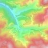 骑马山地形图、海拔、地势