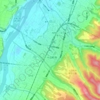 高山地形图、海拔、地势