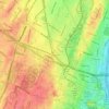 Roseville地形图、海拔、地势