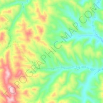 村地形图、海拔、地势