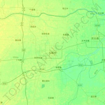 乐陵市地形图、海拔、地势