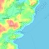 Glas Àird地形图、海拔、地势