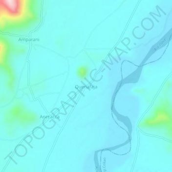 Quenafaja地形图、海拔、地势