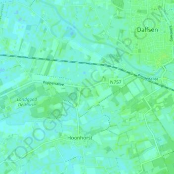 Emmen地形图、海拔、地势