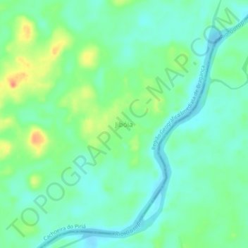 Jibóia地形图、海拔、地势