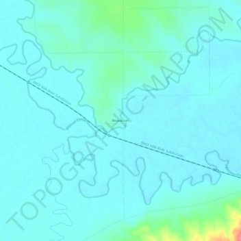 Beaverton地形图、海拔、地势
