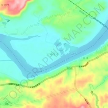中河村地形图、海拔、地势