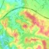 大板根地形图、海拔、地势