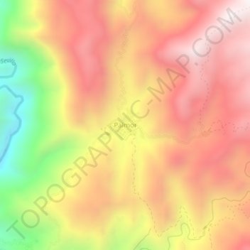 Palmor地形图、海拔、地势