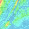 New York地形图、海拔、地势