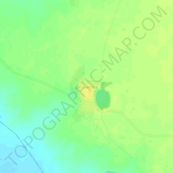 Zinzuwada地形图、海拔、地势