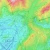 葵涌大坑尾村地形图、海拔、地势