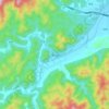 湫山乡地形图、海拔、地势