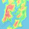 Percuil地形图、海拔、地势