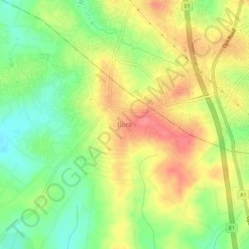 Ilora地形图、海拔、地势