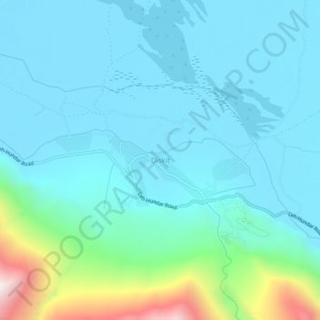 Diskit地形图、海拔、地势