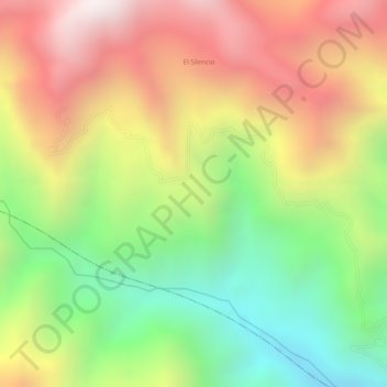 El Guamo地形图、海拔、地势