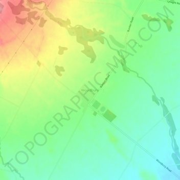 Woodbury地形图、海拔、地势