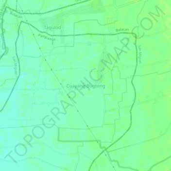 Cuayang Bugtong地形图、海拔、地势