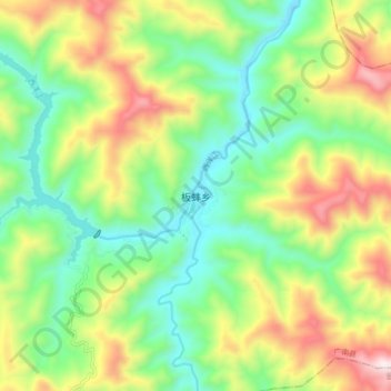 板蚌乡地形图、海拔、地势