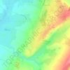 Les Bourdelins地形图、海拔、地势