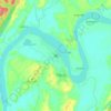 坎底地形图、海拔、地势