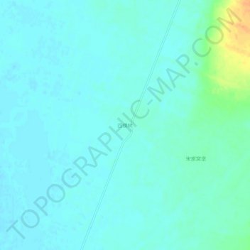 四棵树地形图、海拔、地势