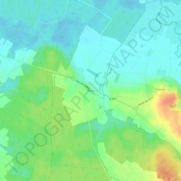 Nilieu地形图、海拔、地势