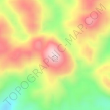Mount Diwata地形图、海拔、地势
