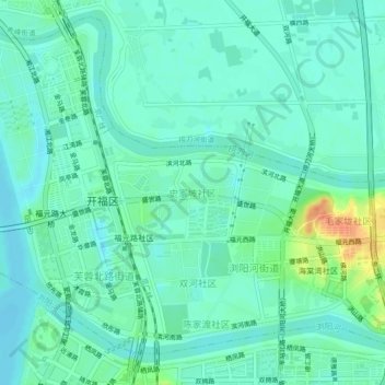 史家坡社区地形图、海拔、地势