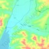 下营村地形图、海拔、地势