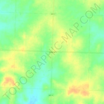 Virginia地形图、海拔、地势