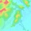 Monte Cayo地形图、海拔、地势