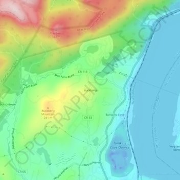 Buckberg地形图、海拔、地势